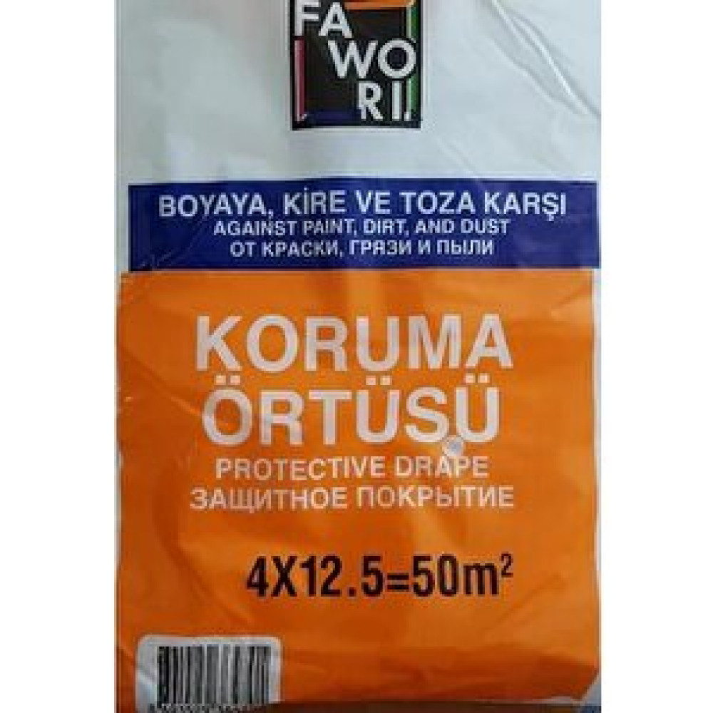 Fawori Koruma Örtüsü 4x12.5 50 M2 Boya Malzemeleri Fiyatı