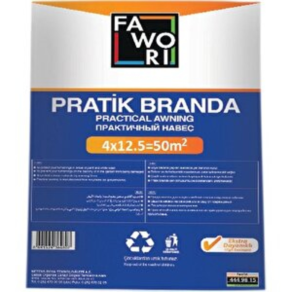 Fawori Pratik Branda Ekstra Dayanıklı 4x12.5 50 M2 Boya Malzemeleri Fiyatı
