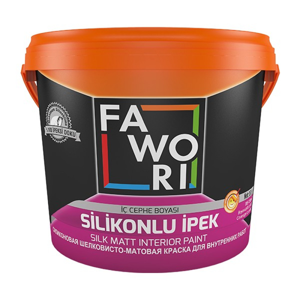 Fawori Silikonlu Ipek Iç Cephe Boyası 7.5 Lt - 7,5 lt - Lületaşı İç Cephe Duvar Boyası Fiyatı