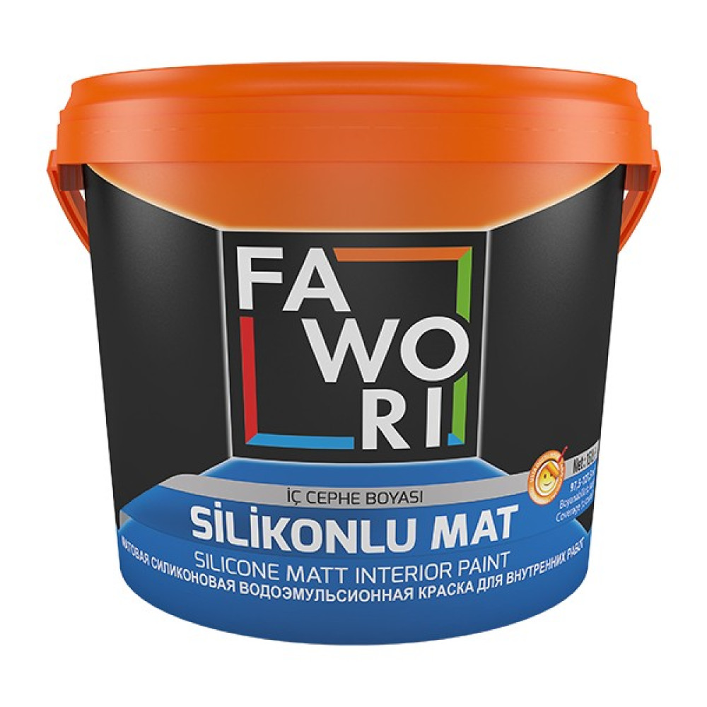 Fawori Silikonlu Mat Iç Cephe Boyası - 15LT - SU DAMLASI İç Cephe Duvar Boyası Fiyatı