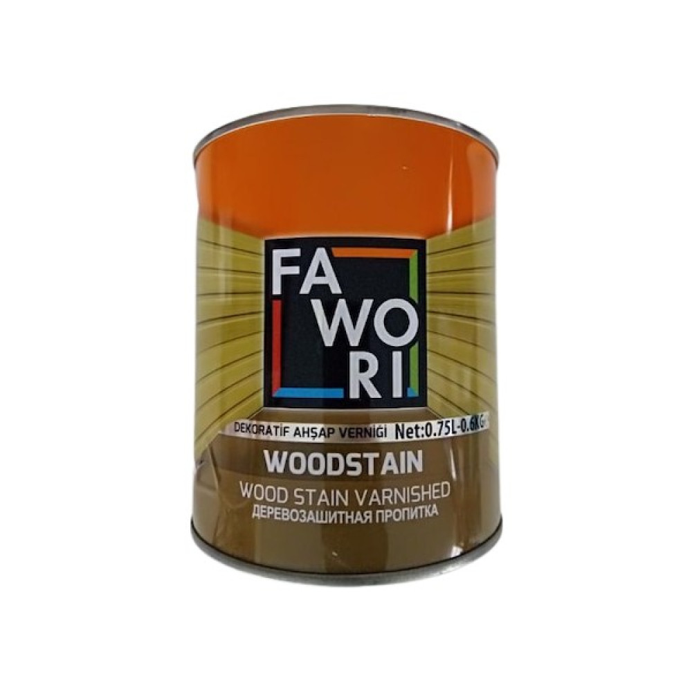 Fawori Wood Stain Dekoratif Ahşap Verniği 0,75 L Ceviz - 0.75 lt Boya Malzemeleri Fiyatı