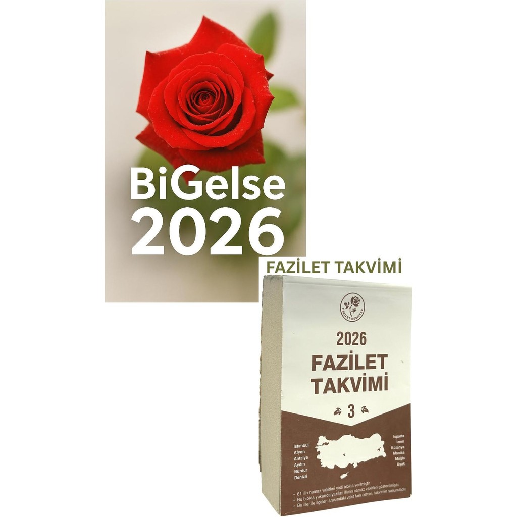Fazilet Neşriyat Bigelse 2026 Fazilet Blok Takvimi 7 Bölge Yurtiçi Ciltli Takvim 3 Parça Boyut Diğer Fiyatı