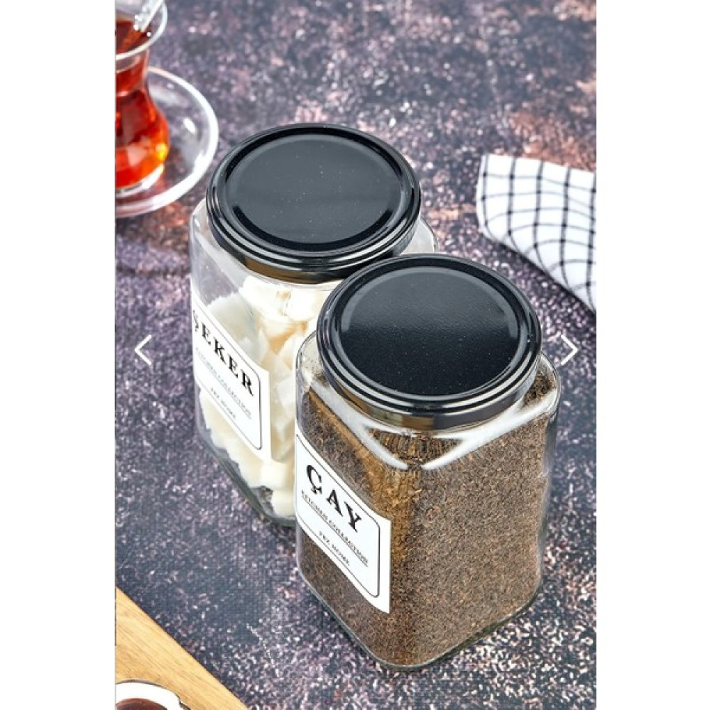 Fbz Home 2'li Çay & Şeker Saklama Kabı 850 ml Cam Kavanoz Saklama Kapları Fiyatı