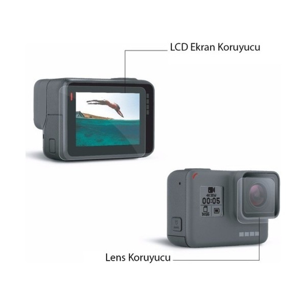 Fc Gopro Kamera Hero 5 6 7 Uyumlu Kırılmaz Cam ve Lens Koruyucu Aksiyon Kameralar Fiyatı