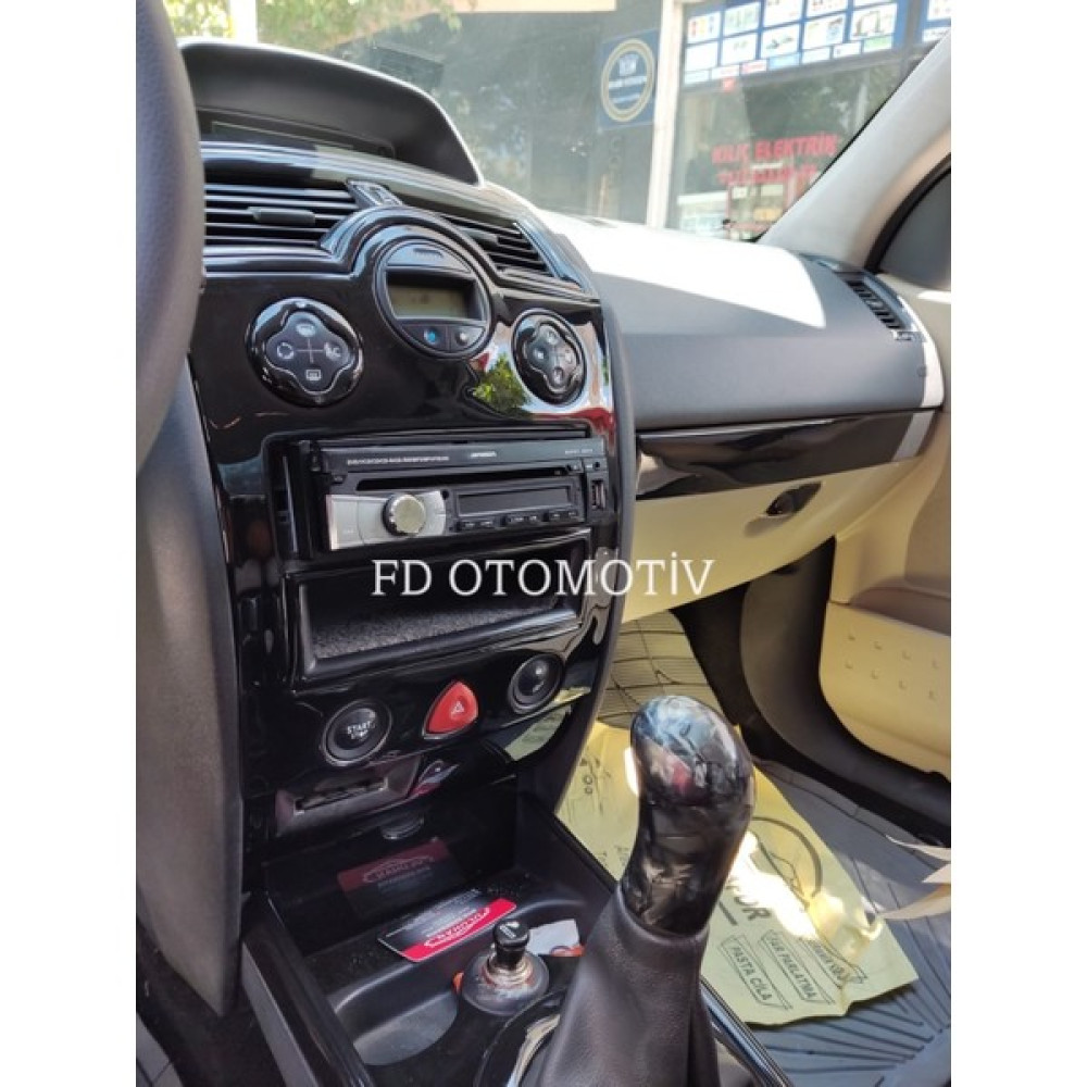 FD Otomotiv Renault Megane 2 Full Set Parlak Siyah Kaplama / Torpido Konsol Set - Piano Black Torpido Aksesuarları & Bakımı Fiyatı