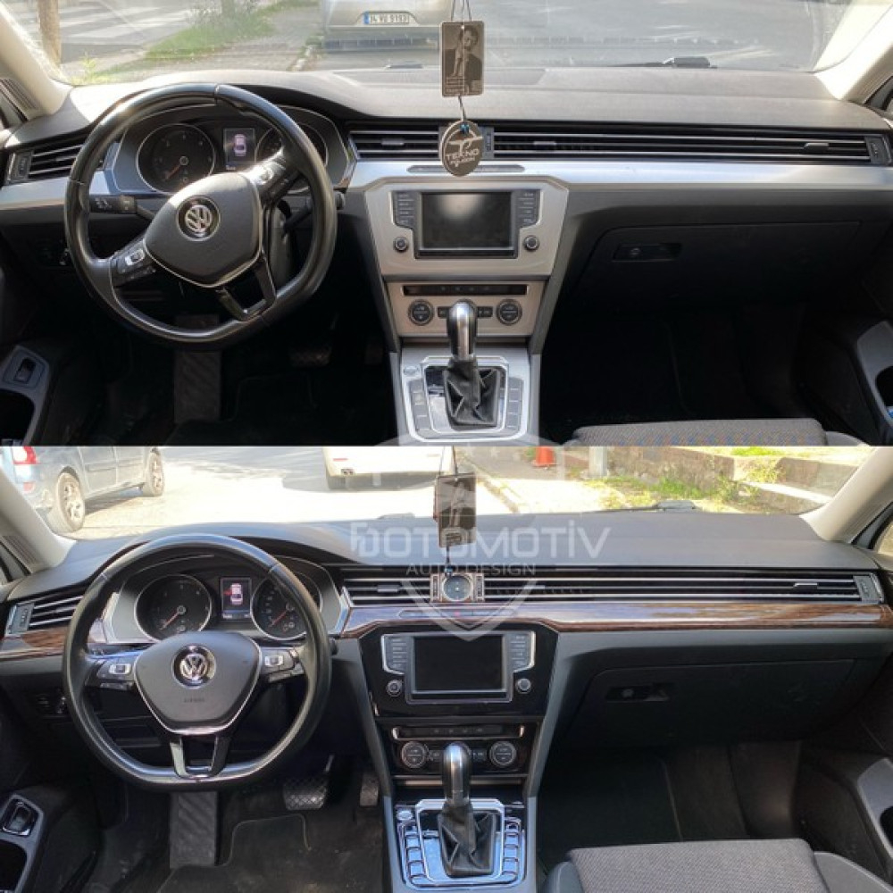 FD Otomotiv Volkswagen Passat B8 Konsol Kaplama Koyu Meşe Piano Black Görünüm - Maun Torpido Aksesuarları & Bakımı Fiyatı