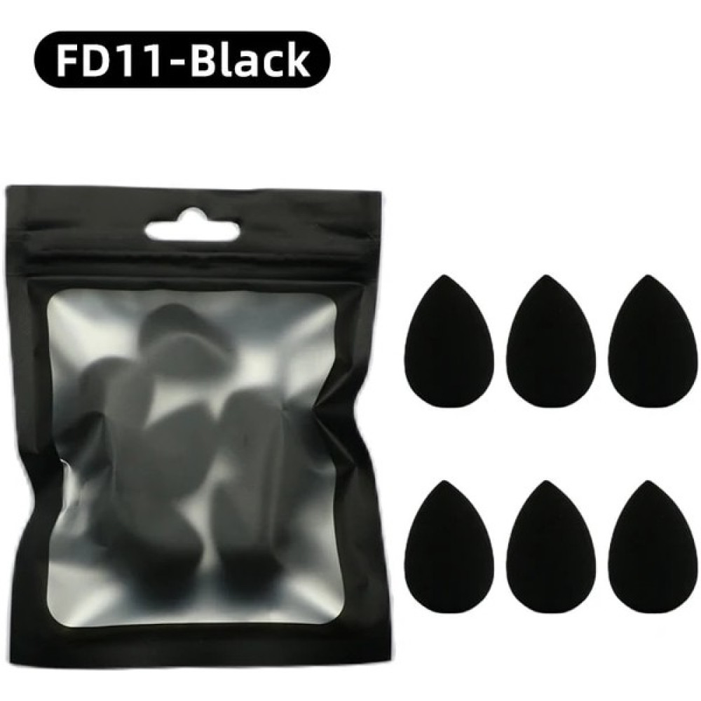 FD11 Siyah Ogeyer 6 Adet Mini Makyaj Süngeri Toz Puf Güzellik Süngeri Makyaj Kapatıcı Likit Fondöten Yüz Kozmetik Puf Yapmak Sünger (Yurt Dışından) Makyaj Fırça ve Aksesuarları Fiyatı