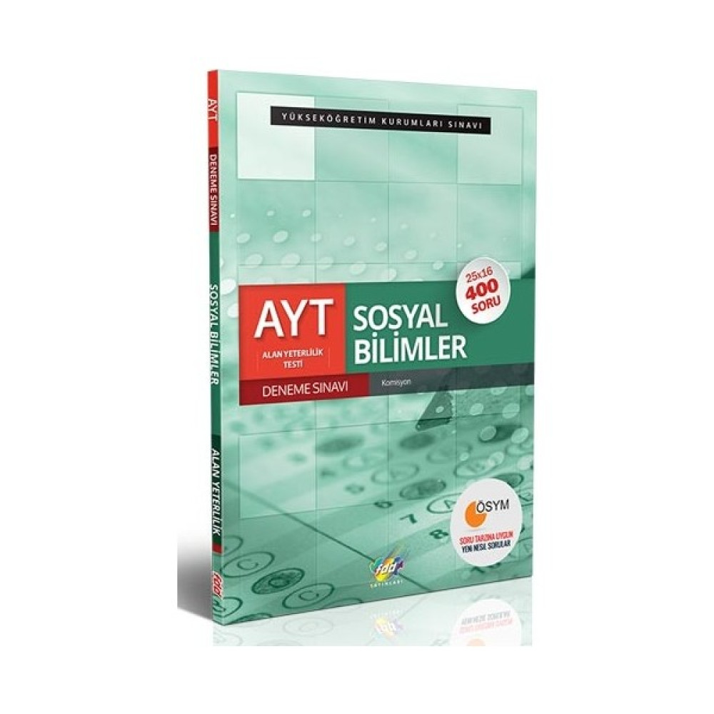 Fdd Ayt Sosyal Bilimler 25Li Deneme Sınavı Sosyal Bilgiler Fiyatı