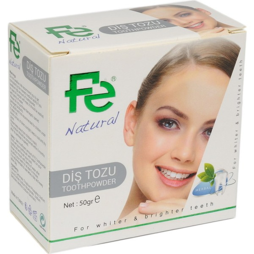 Fe Diş Tozu Natural / Herbal 50 Gr. Diş Beyazlatıcılar Fiyatı