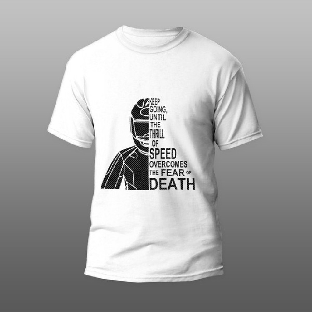 Fear Death Motorcu T-Shirt - L - Beyaz Motorsiklet Sürücüsü Giyim & Ayakkabı Fiyatı