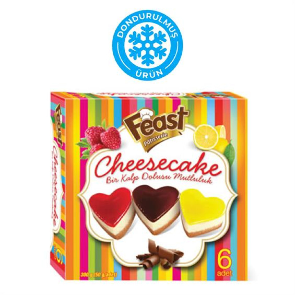 Feast Dondurulmuş Kalp Cheesecake 480 gr Dondurulmuş Gıda Fiyatı