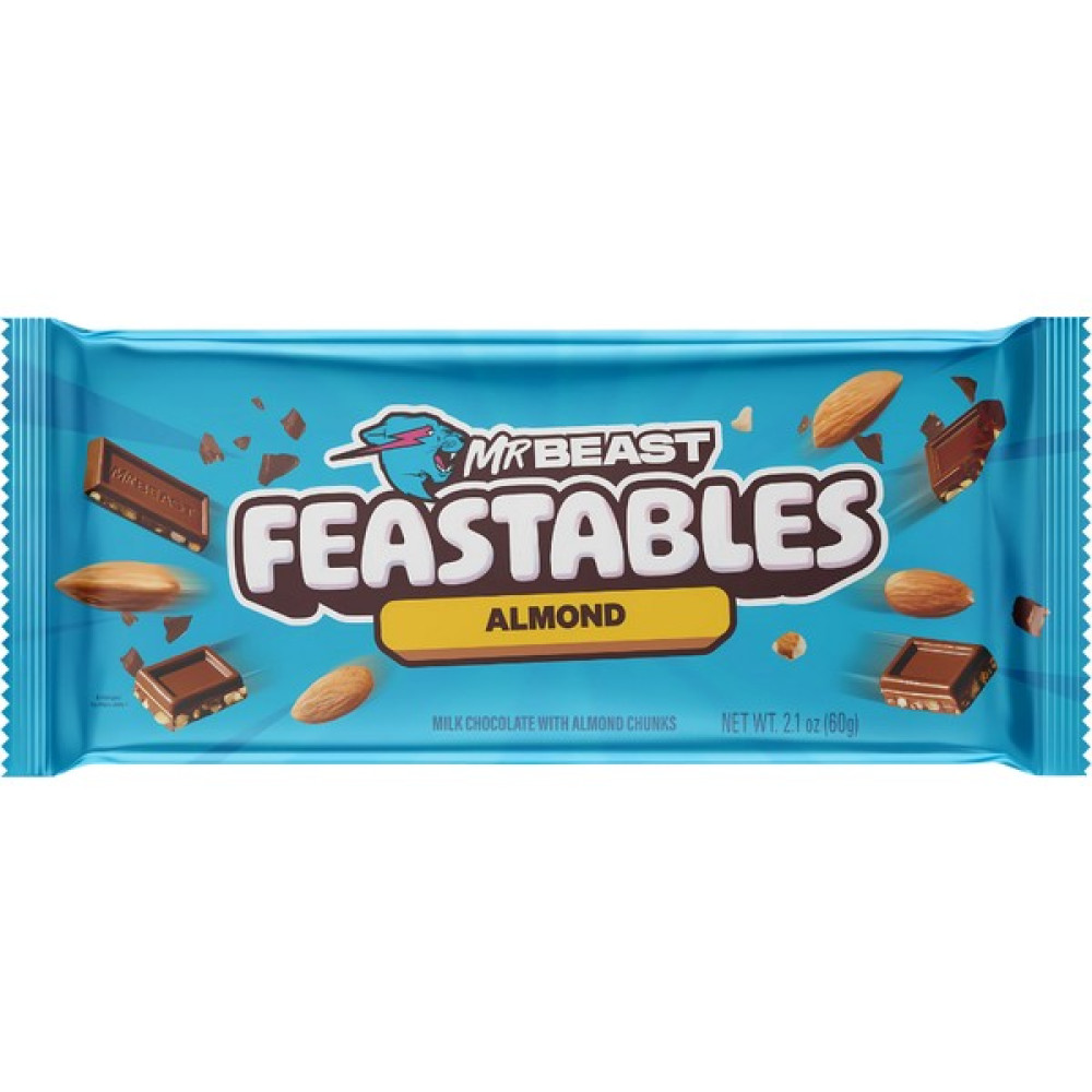 Feastables Mr Beast Almond Chocolate With Almond Chunks 60gr - 60 gr Çikolata ve Gofret Fiyatı