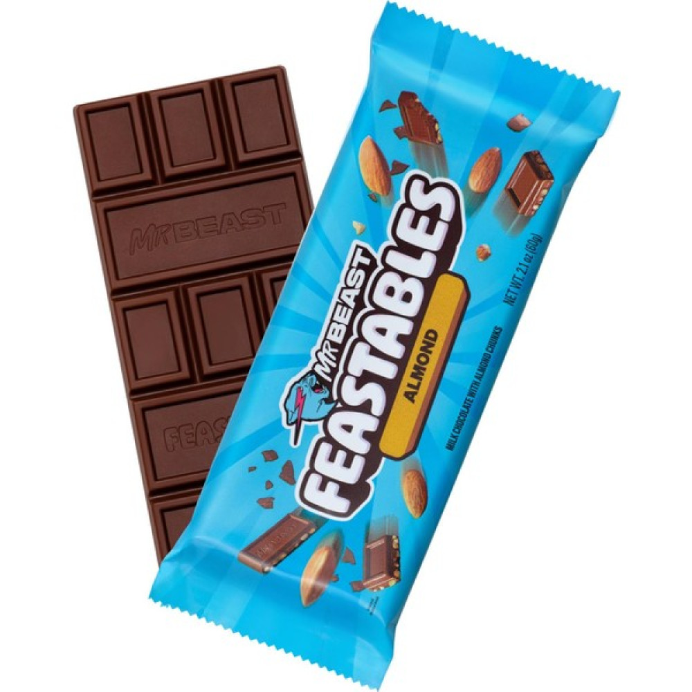 Feastables Mr Beast Almond Çikolata Bar 60gr - 60 gr Çikolata ve Gofret Fiyatı