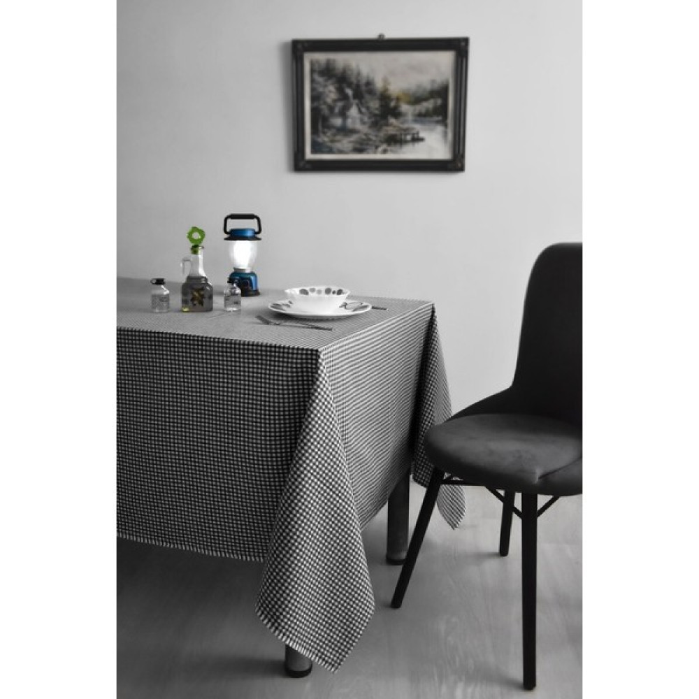 Febiha Pitikare Siyah Masa Örtüsü, Piknik Örtüsü, Sofra Bezi - 80 x 120 cm Masa Örtüsü Fiyatı