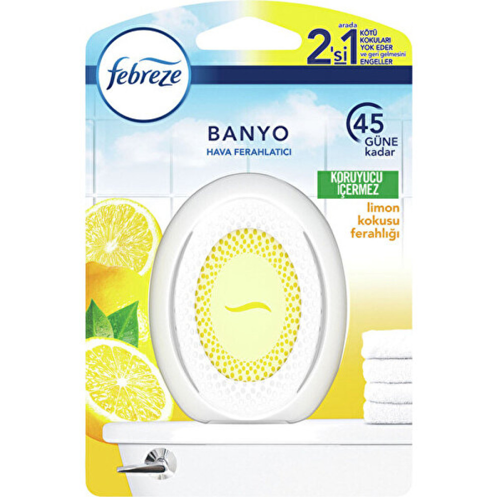 Febreze Banyo Hava Ferahlatıcı Limon x 8'li Oda Kokusu Fiyatı