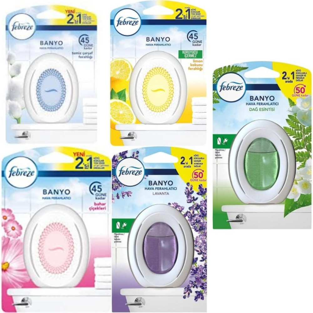 Febreze Ferahlatan Banyo Kokusu Deneyimi Paketi 5'li Oda Kokusu Fiyatı