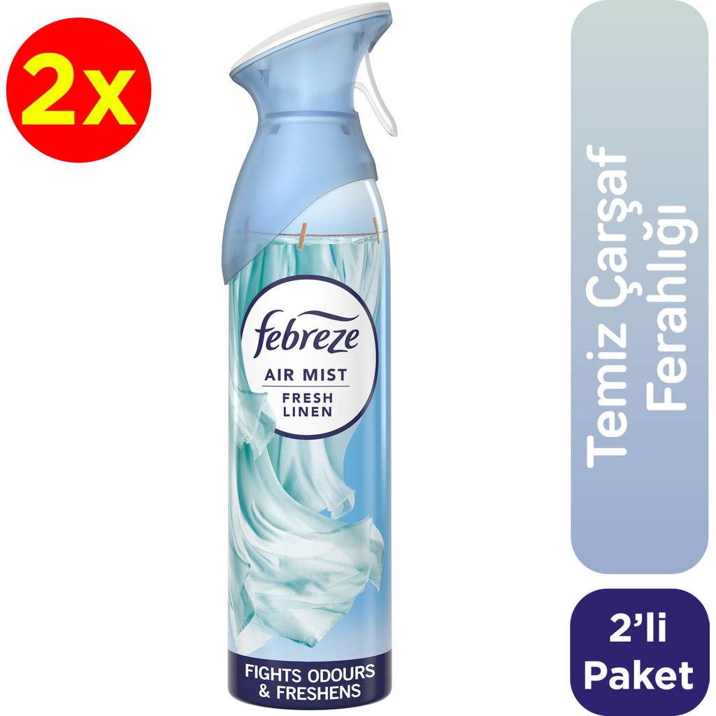 Febreze Hava Ferahlatıcı Sprey Oda Kokusu Temiz Çarşaf 185 ml 2 Adet Evcil Hayvan Ürünleri Fiyatı