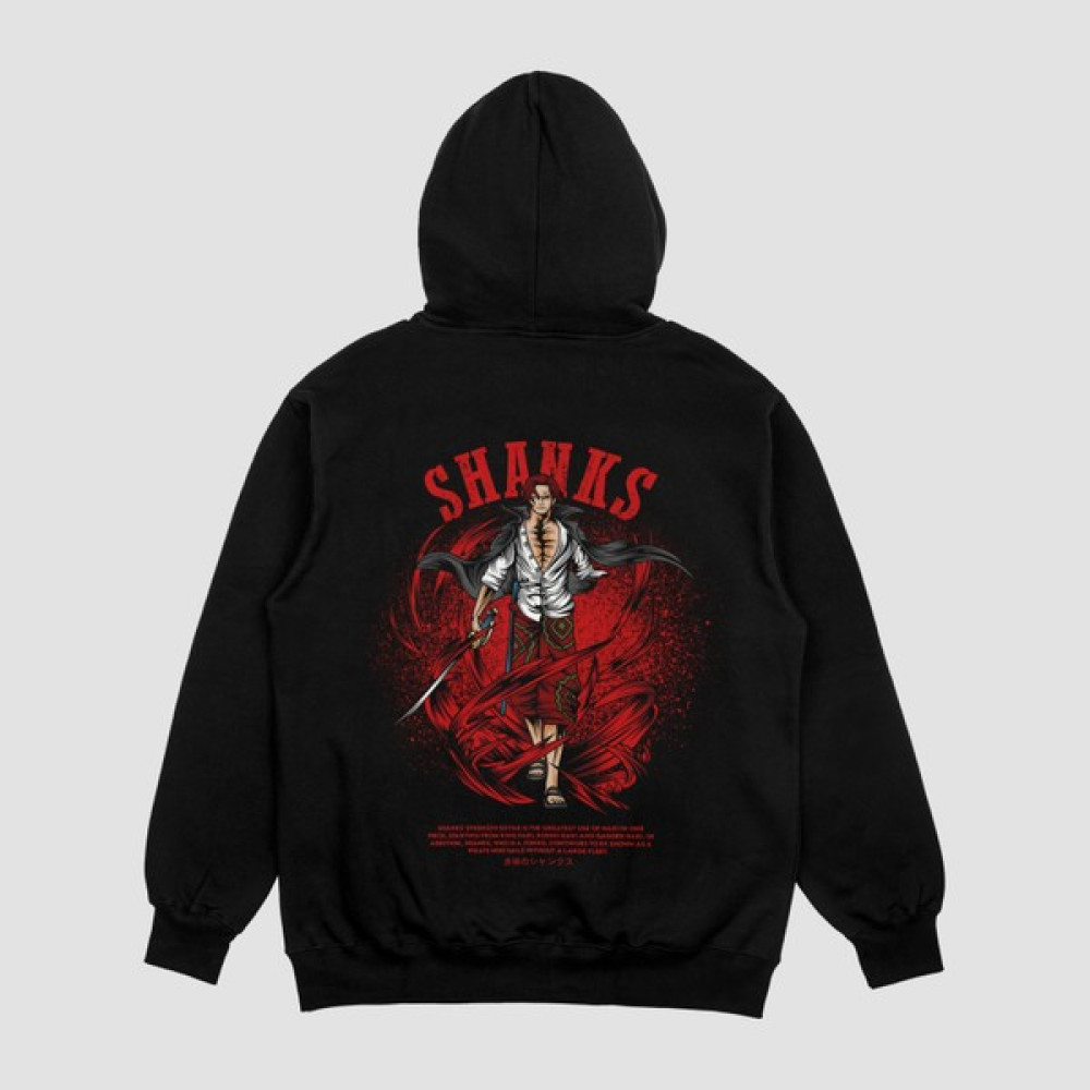 Feccy Unisex Siyah Shanks Baskılı Hoodie Oversize Kapşonlu Sweatshirt Erkek Sweatshirt Fiyatı
