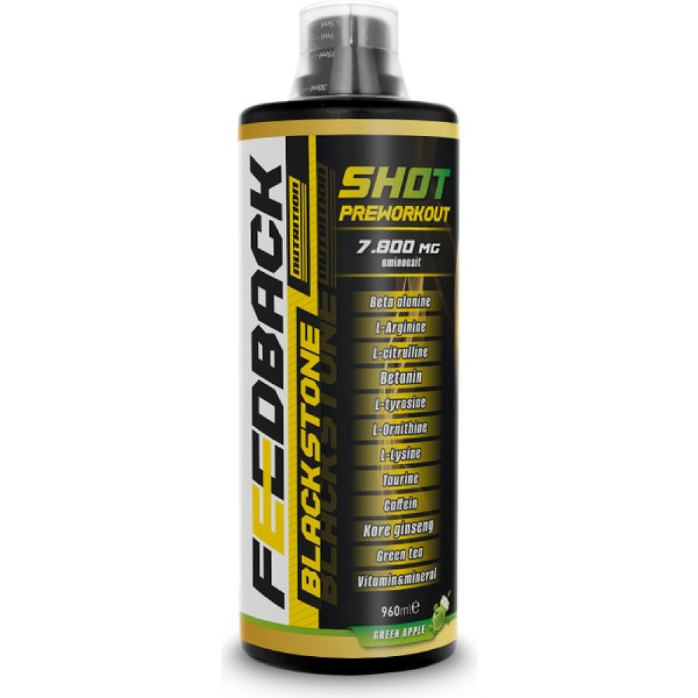 Feedback Nutrition Feedback Nurition Black Stone Pre-Workout 960 Ml 32 Servis Yeşil Elma Amino Asit Fiyatı