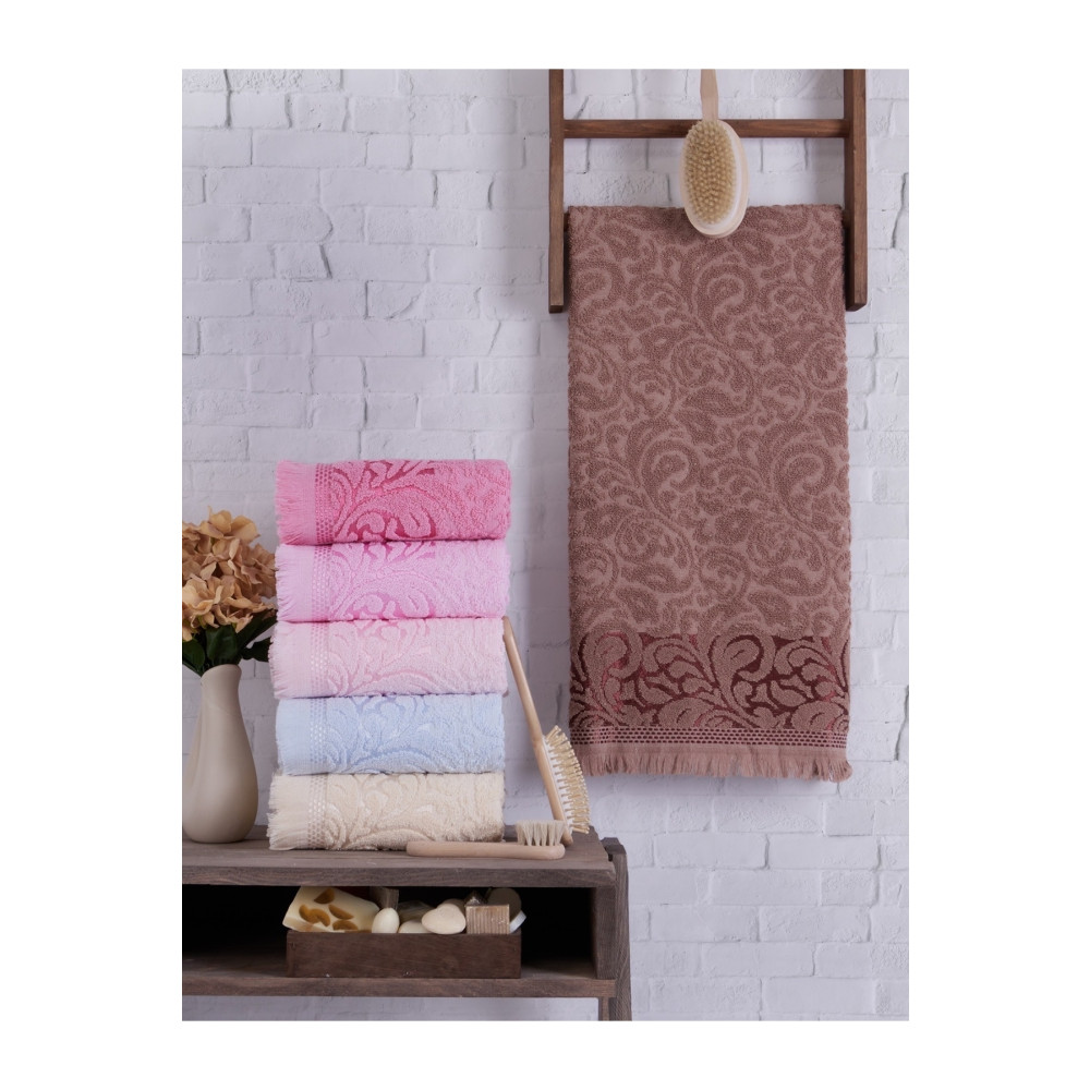 FEEL Damask 6lı El Ve Yüz Havlu Seti Banyo Havlusu Fiyatı