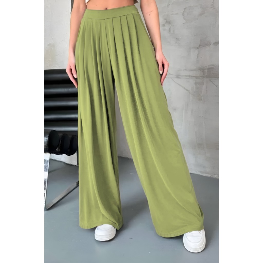 Feela Moda Premium Modal Kumaş Pileli Şalvar Kadın Pantolon 2012 Giyim & İç Giyim Fiyatı