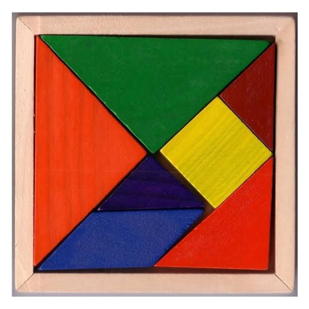 Feelavm Ahşap Tangram Zeka Gelişim Eğitici Oyuncak Orta Boy Üst Kalite - Ahşap Desenli Bebek Oyuncakları Fiyatı