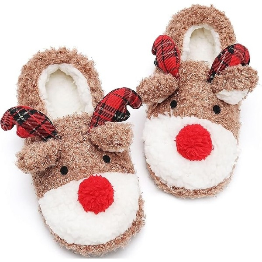 Feiyi1 Eddyscale Terlik Kadın Açık Noel Terlik Kış Sıcak Peluş Hafızalı Köpük Terlik Kaymaz Hafif Terlik (Yurt Dışından) Erkek Terlikleri ve Sandaletleri Fiyatı