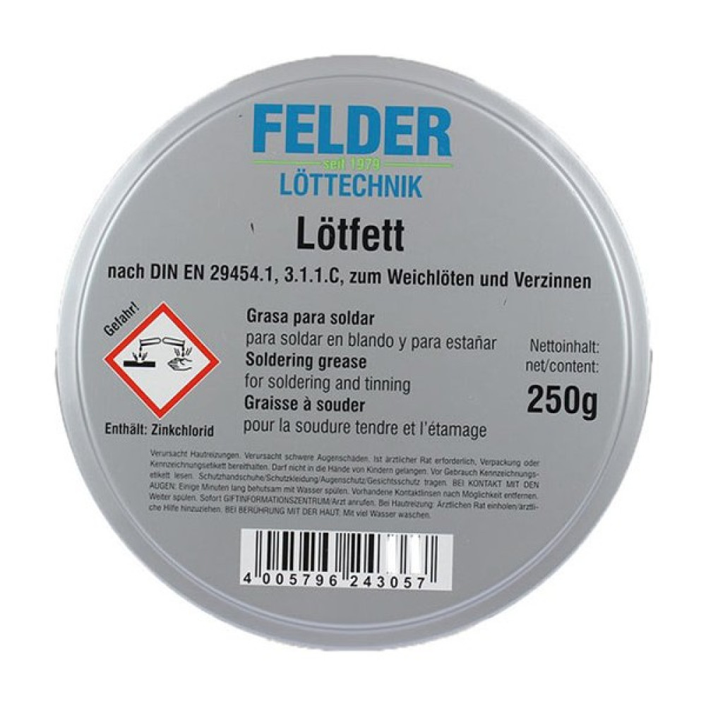Felder Lehim Pastası Lötfett 250 gr (4767) - MRK1800-2572 Oto Boyaları Fiyatı