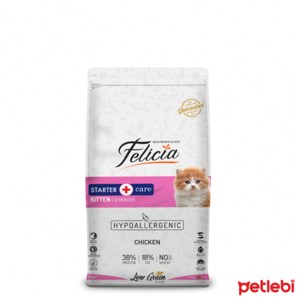 Felicia HypoAllergenic Tavuklu ve Hamsili Düşük Tahıllı Yavru Kedi Maması 2kg Evcil Hayvan Ürünleri Fiyatı