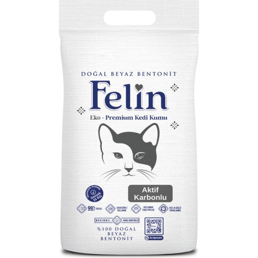 Felin Aktif Karbonlu Kedi Kumu 15KG Evcil Hayvan Ürünleri Fiyatı
