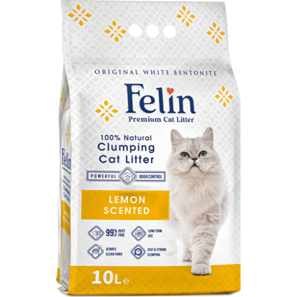 Felin Bentonit Ince Taneli Limon Kokulu Kedi Kumu 10 Lt Evcil Hayvan Ürünleri Fiyatı