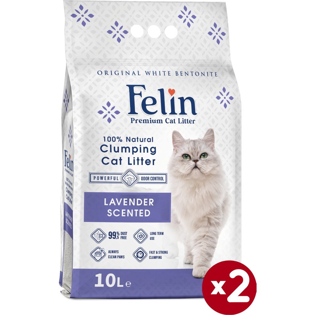 Felin Lavanta Kokulu Topaklanan İnce Taneli Kedi Kumu 10lx2 Evcil Hayvan Ürünleri Fiyatı