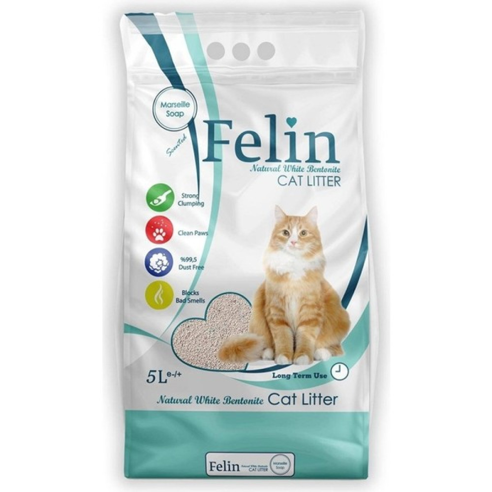 Felin Marseille Sabun Kokulu Bentonit Kedi Kumu 5lt Evcil Hayvan Ürünleri Fiyatı