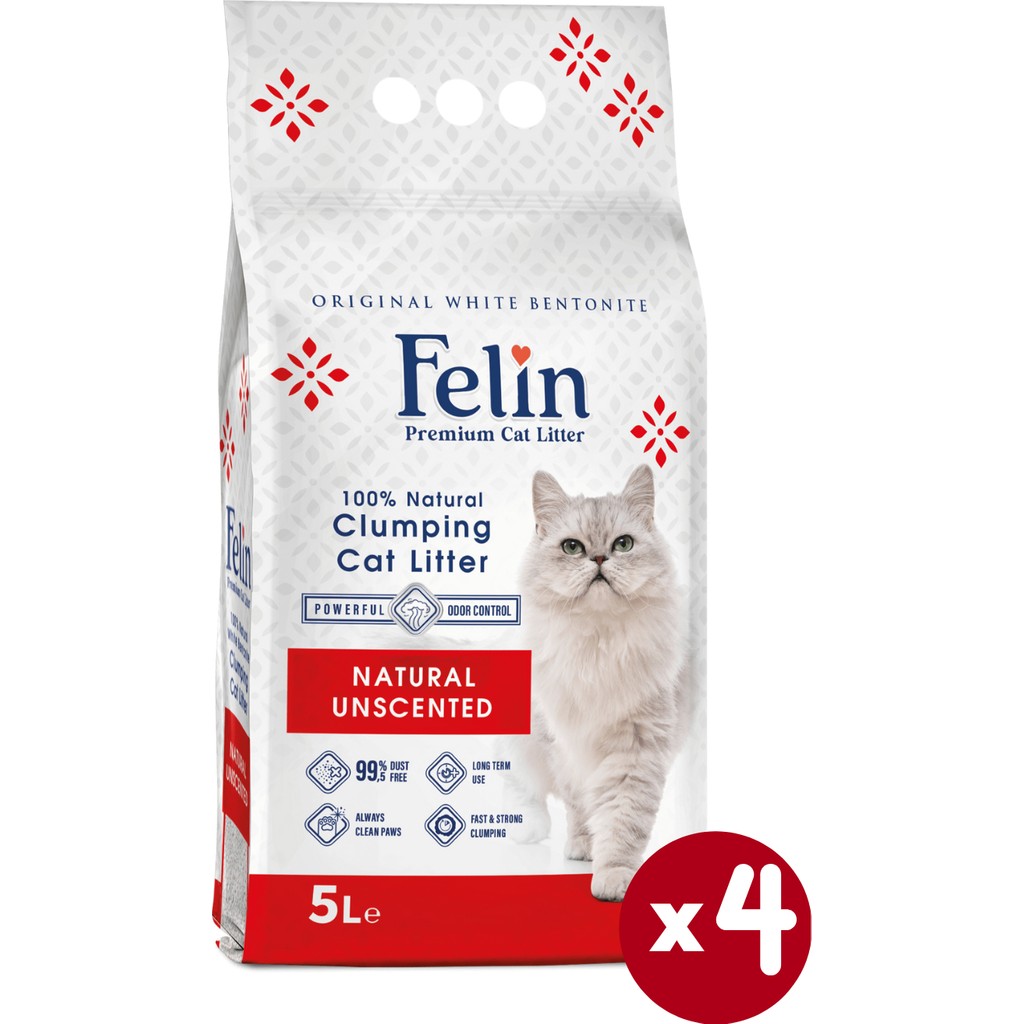 Felin Naturel Kokusuz Topaklanan İnce Taneli Kedi Kumu 5lx4 Evcil Hayvan Ürünleri Fiyatı