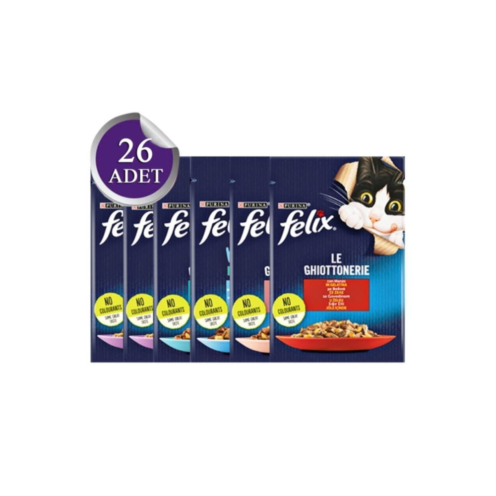 FELIX Karışık Paket Pouch Kedi Maması 26 X 85 Gr Evcil Hayvan Ürünleri Fiyatı