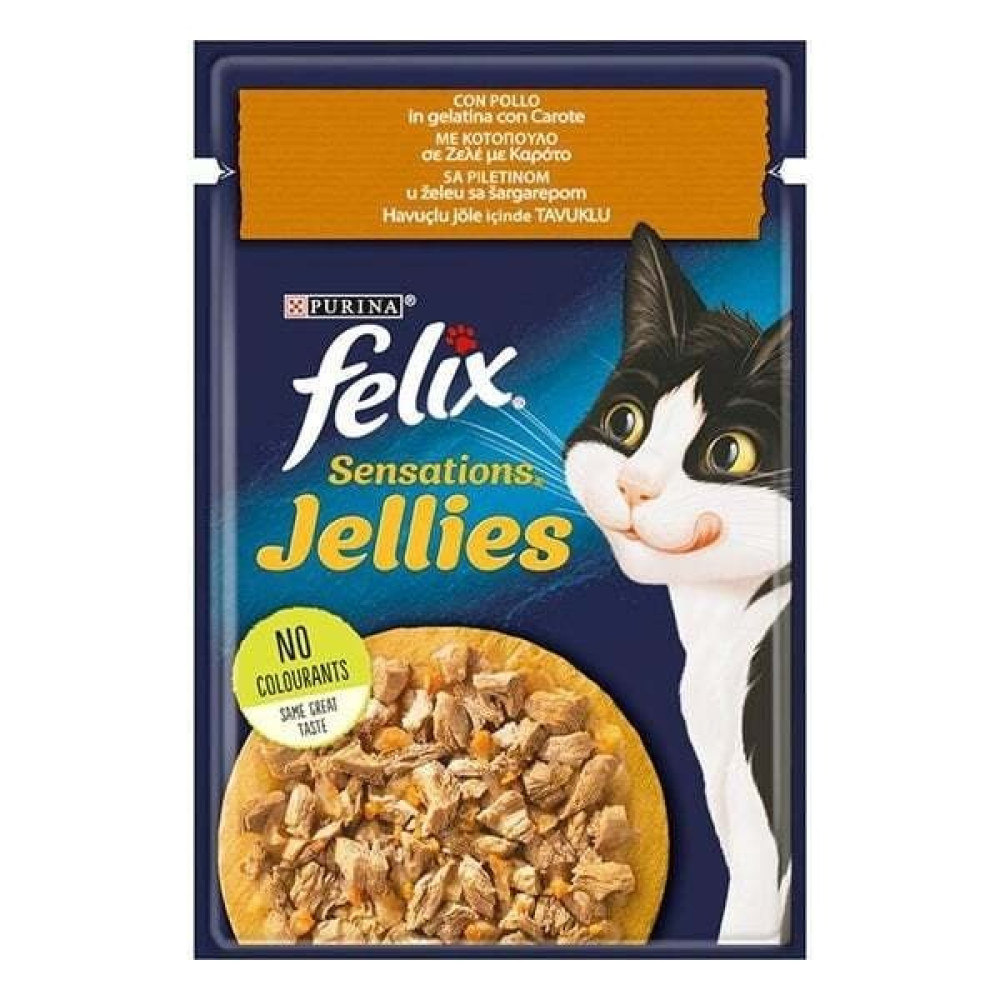 Felix Sensations Taze Havuçlu Jöle İçerisinde Tavuklu Yetişkin Kedi Konservesi 85 gr Evcil Hayvan Ürünleri Fiyatı