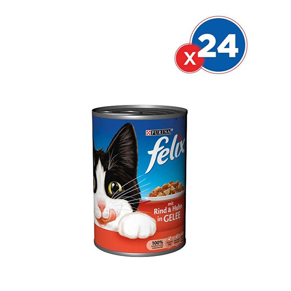 Felix Sığır Etli Konserve Kedi Maması 400 GrX24'lü Evcil Hayvan Ürünleri Fiyatı