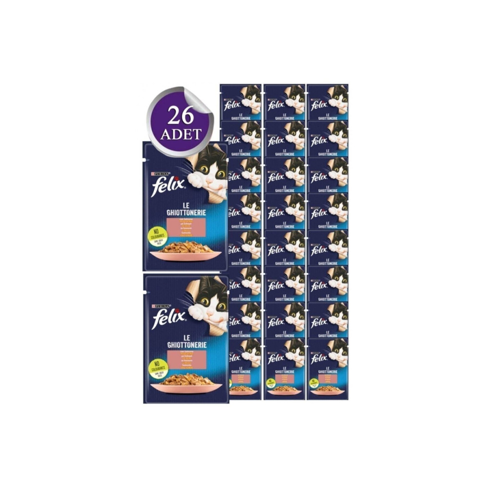 FELIX Somonlu Yaş Kedi Maması 26 Adet X 85 Gr. (yeni Paket) Evcil Hayvan Ürünleri Fiyatı