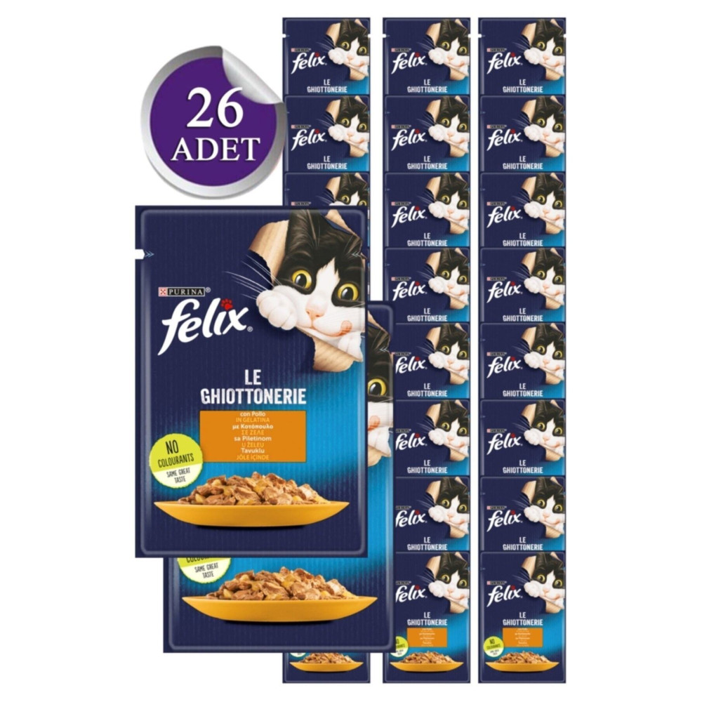 FELIX Tavuklu Yetişkin Yaş Kedi Maması 85 Gr X 26 Adet (yeni Paket) Evcil Hayvan Ürünleri Fiyatı