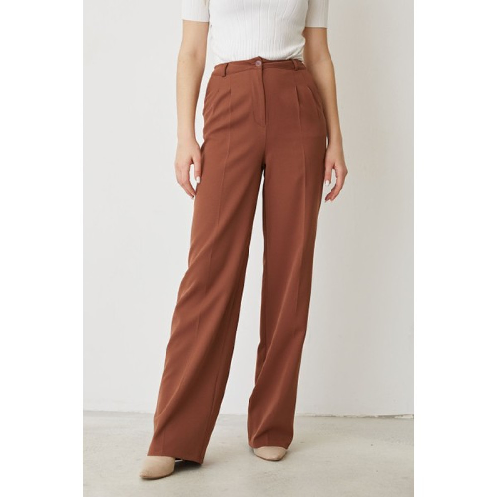 Felkant Retro Palazzo Pantolon-Kahve Bayan Jeans / Kot Pantolon Fiyatı