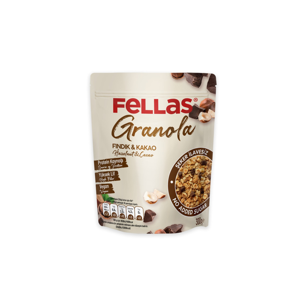 Fellas Granola - Fındıklı & Kakaolu 300 Gr Kahvaltılık Gevrek Fiyatı