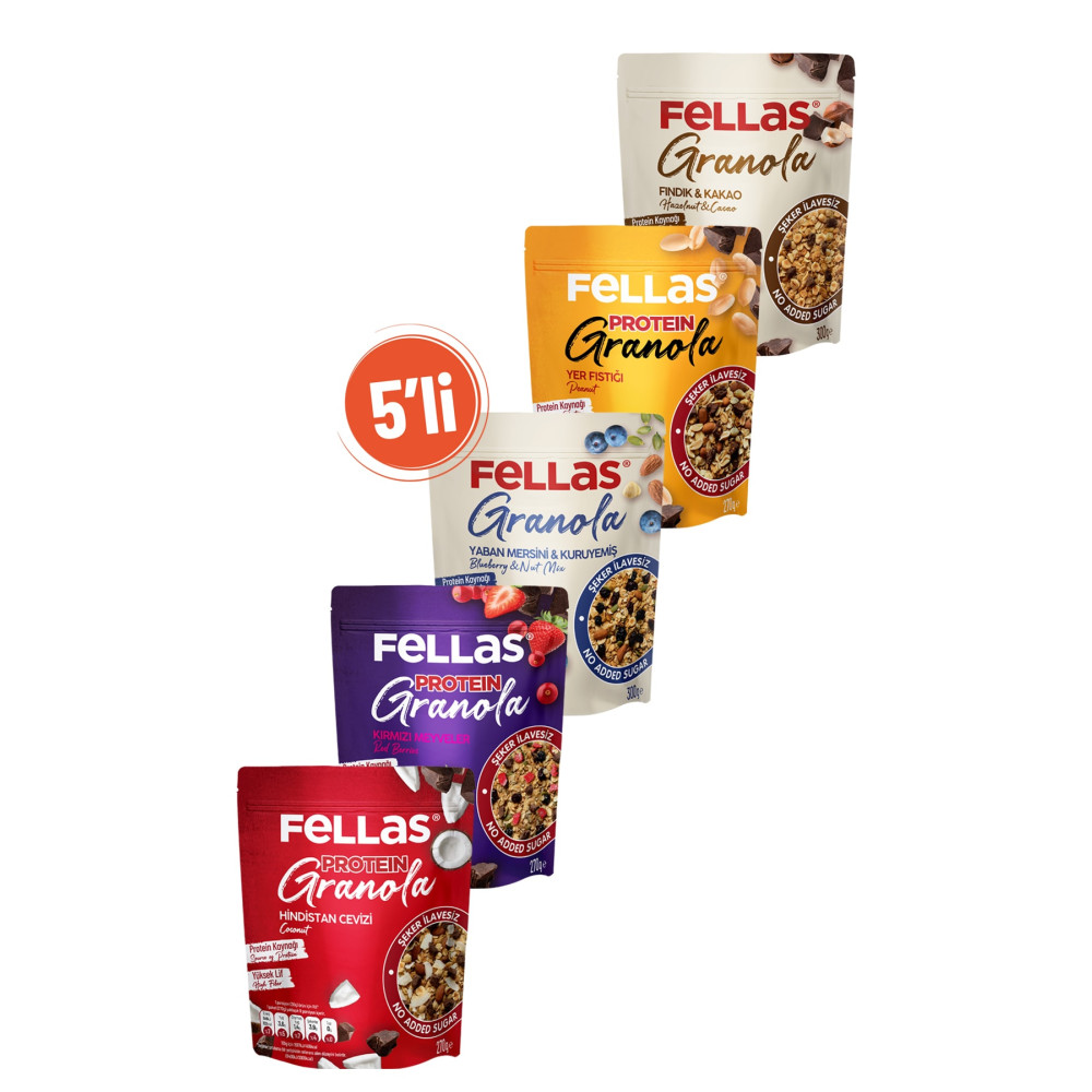 Fellas Granola Süper 5li Paket Kahvaltılık Gevrek Fiyatı
