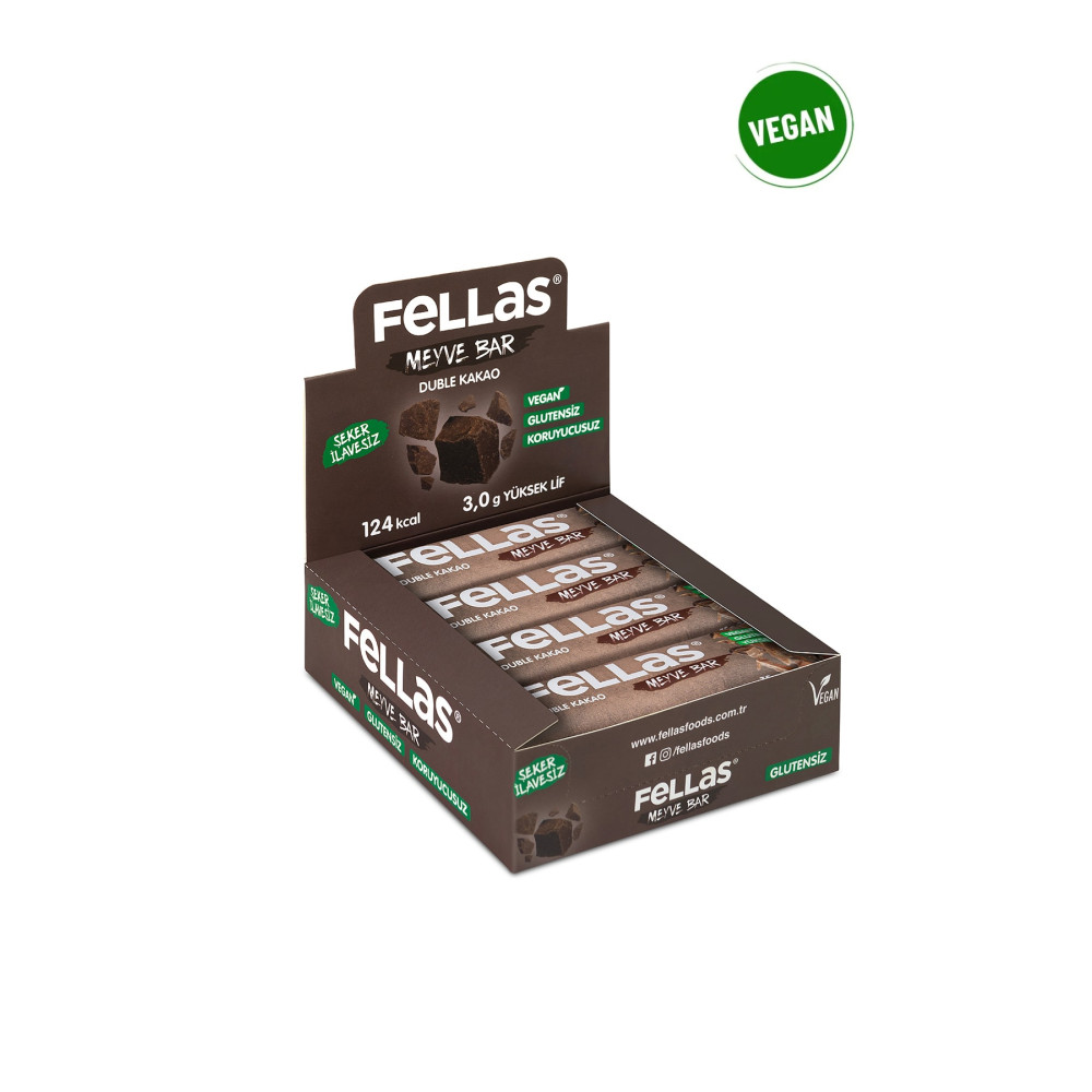 Fellas Meyve Bar - Duble Kakaolu 35g x 12 Adet Atıştırmalık Fiyatı