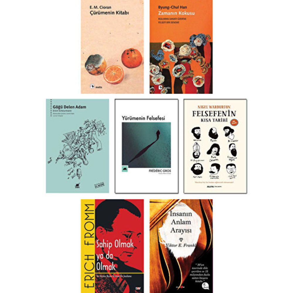 Felsefenin Kısa Tarihi - Nigel Warburton + Yürümenin Felsefesi + Çürümenin Kitabı + Zamanın Kokusu + Göğü Delen Adam + İnsanın Anlam Arayışı + Sahi... Zihinsel Gelişim Kitapları Fiyatı