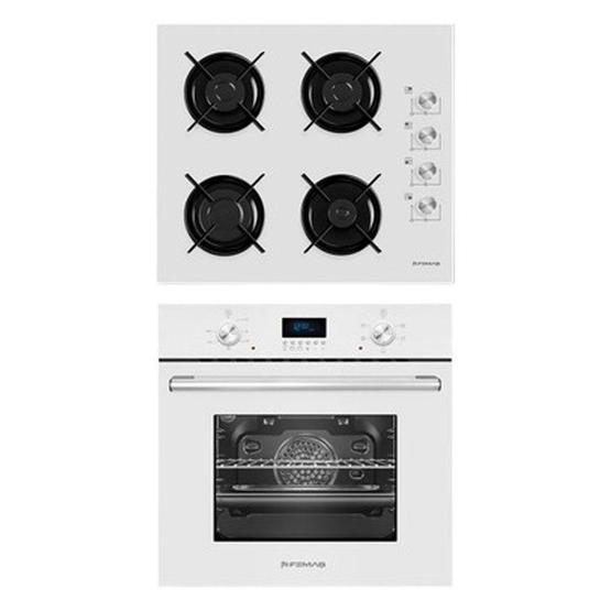 Femaş 5001 + 3140 CE + FD 102 Beyaz Ankastre Set