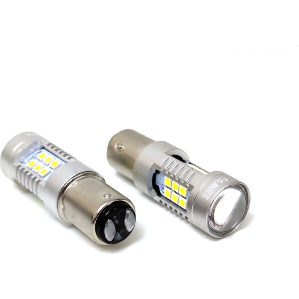 Femex Platinum P21W 1157 Çift Duy LED Ampul Beyaz Mercekli 6000K Motorsiklet Lambaları Fiyatı