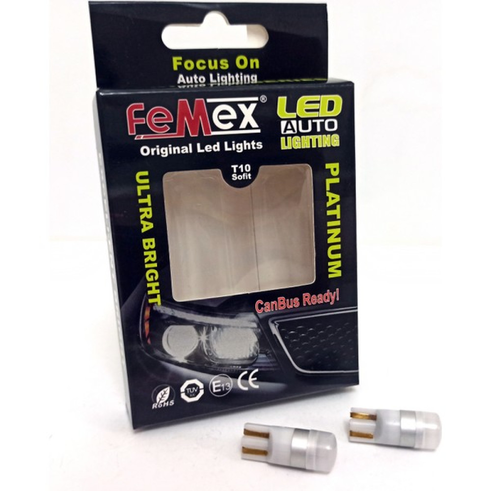 Femex T10 Beyaz Renk 1 Ledli Mükemmel Parlaklık 3030 Chipset Ultra Oto Boyaları Fiyatı