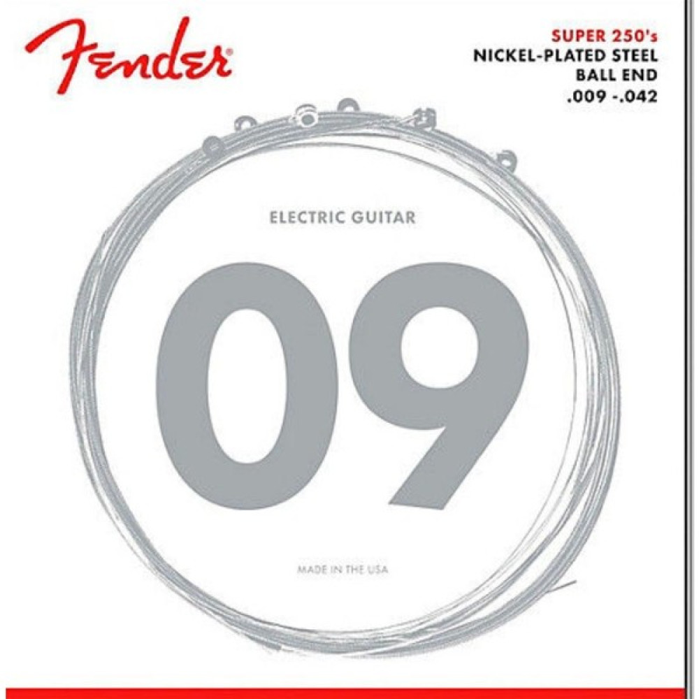 Fender 250L Super 250 Nickel Plated Steel Light Takim Tel .009-.042 Müzik Aleti Aksesuarları Fiyatı