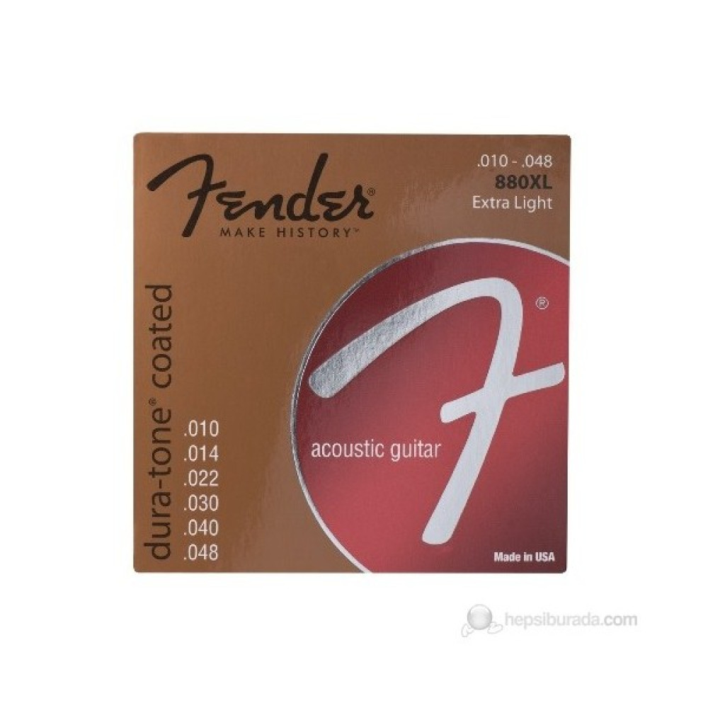 Fender Dura-Tone Coated, 80/20 Acoustic Guitar Str Oto Boyaları Fiyatı