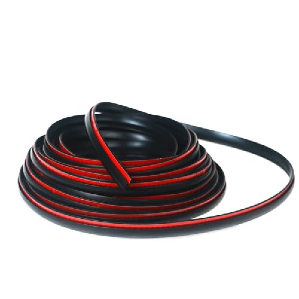 Fender Flare Seal Gasket & Edge Trim - Rubber Seal for Car & Truck Wheel Wells, Bonds with Automotive-Grade Adhesive Tape, T-Style, 18' Length